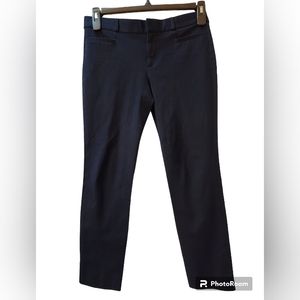 Banana Republic SLOAN Women's Navy Blue Mid Rise Skinny Trouser Ankle Pants 2